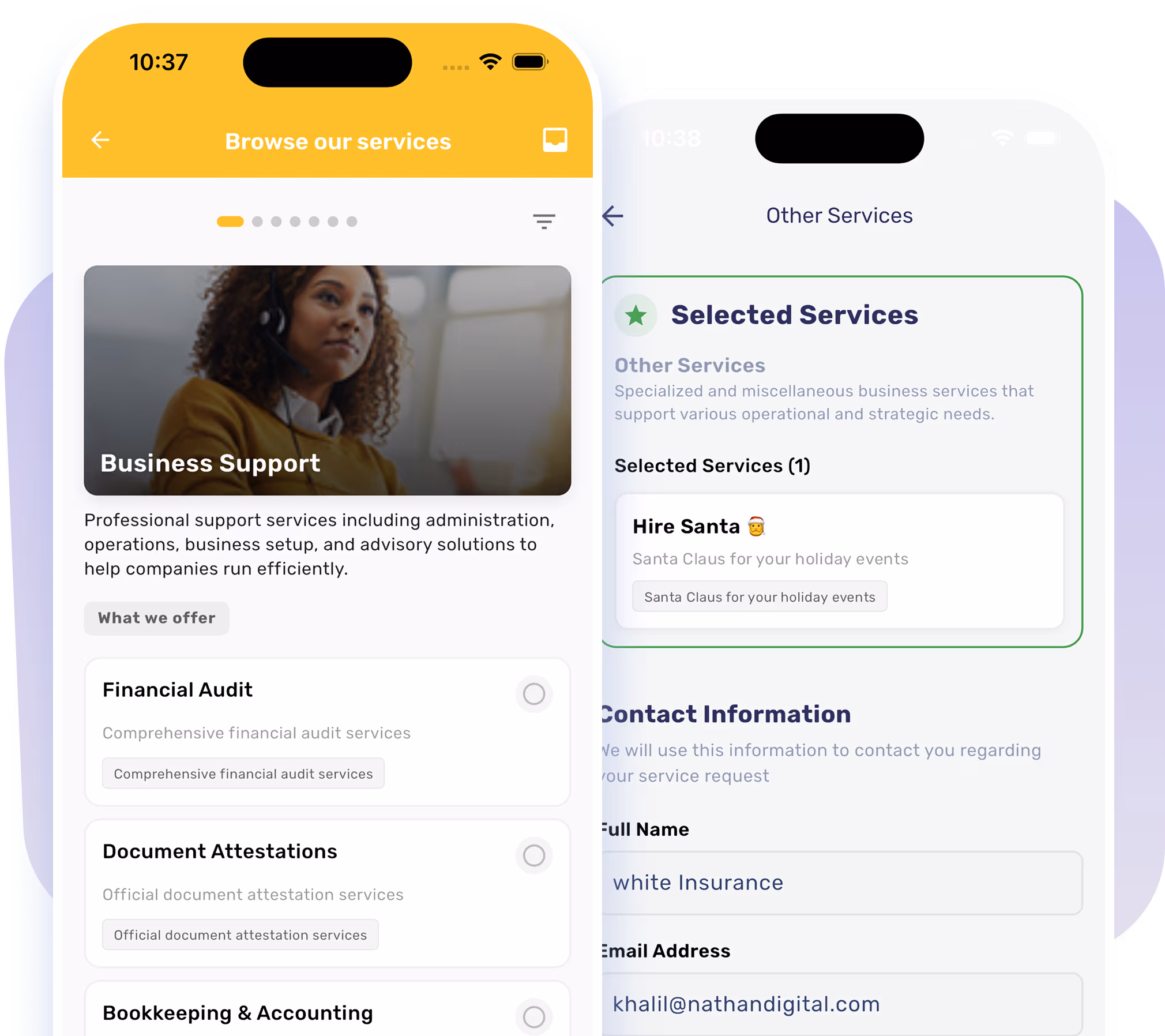 Member service requests illustration